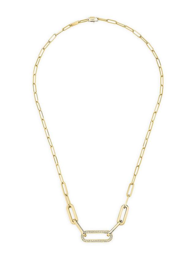 Womens Maillon 18K Gold & Diamond Necklace Product Image