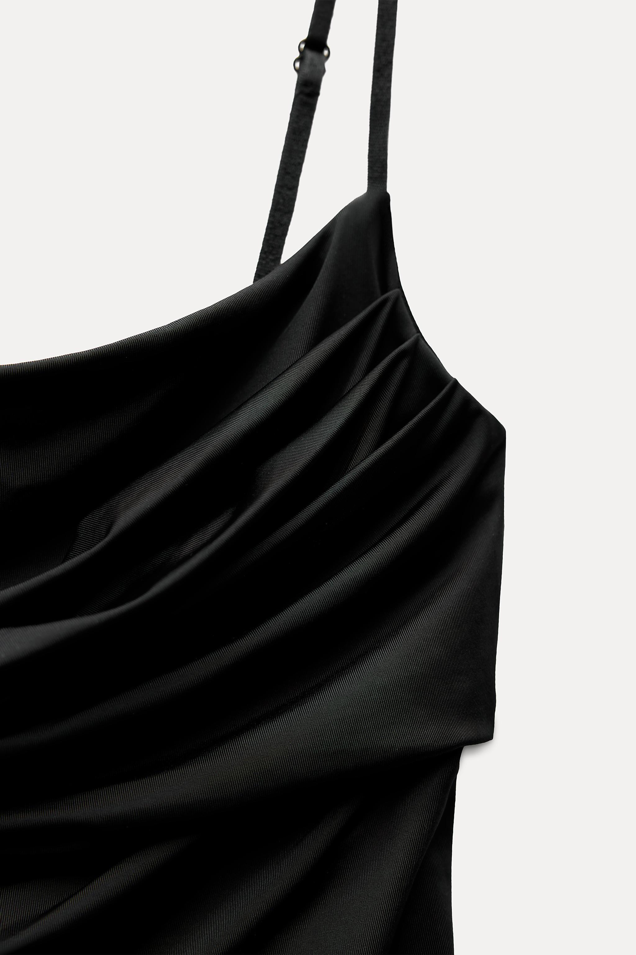 DRAPED POLYAMIDE BODYSUIT Product Image