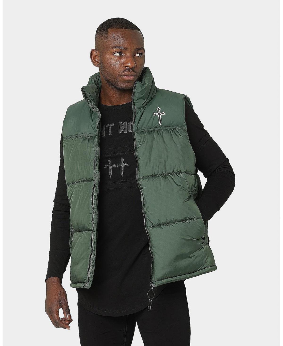 Saint Morta Mens Kingdom Puffer Vest - Dark grey Product Image