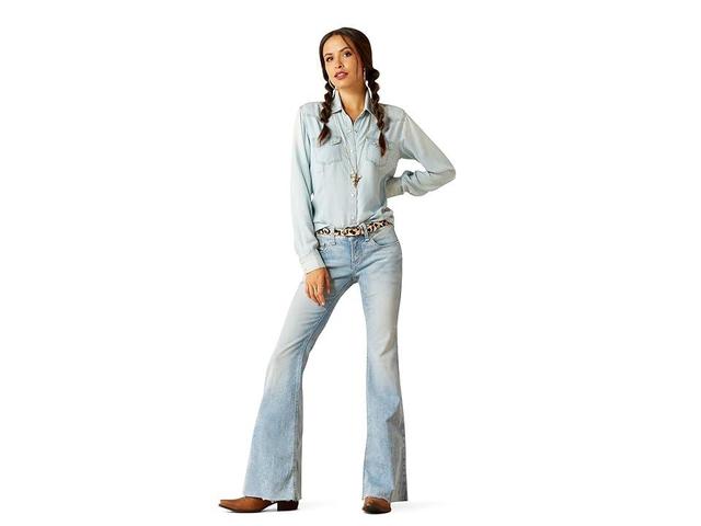 Ariat Blues Shirt (Bleached Chambray) Women's Clothing Product Image