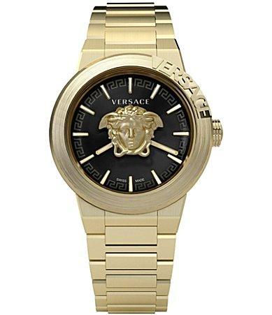 Mens Medusa Infinite IP Yellow Gold Bracelet Watch/45MM Product Image