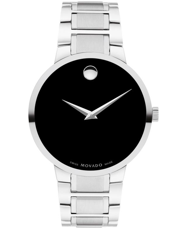 Movado Mens Portfolio Swiss Quartz Stainless Steel Watch 40MM - Silver-tone Product Image