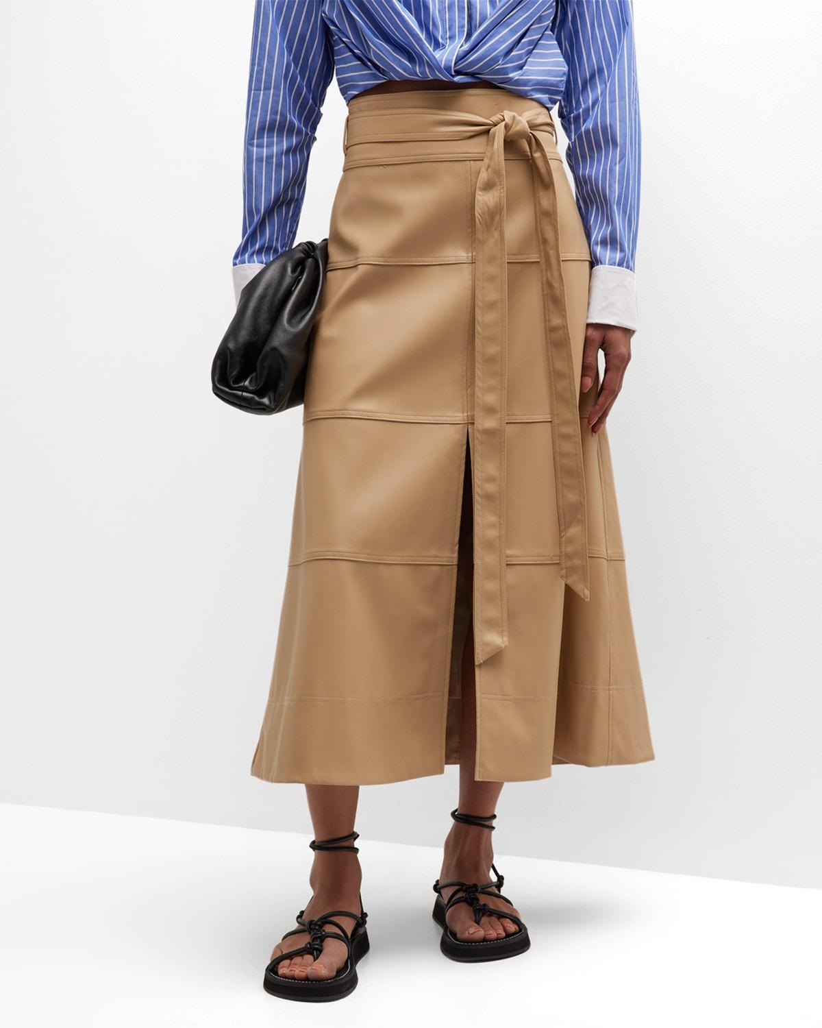 Womens Hudson Tie-Waist Midi-Skirt Product Image