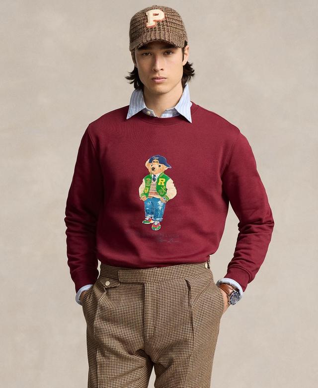 Mens Varsity Polo Bear Fleece Sweatshirt Product Image