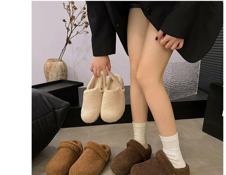 Plain Fluffy Clogs Product Image