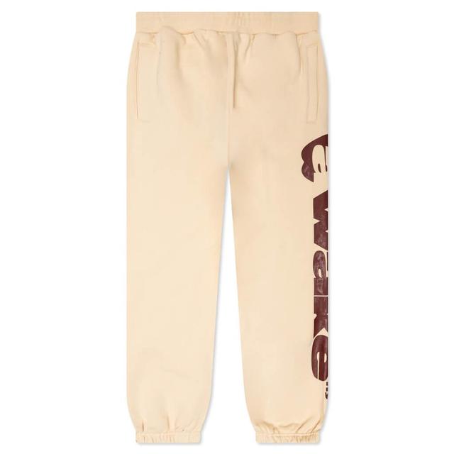 Apple Logo Sweatpant - Beige Male Product Image