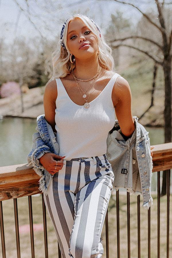 Shore Meetup Crop Top In White product image