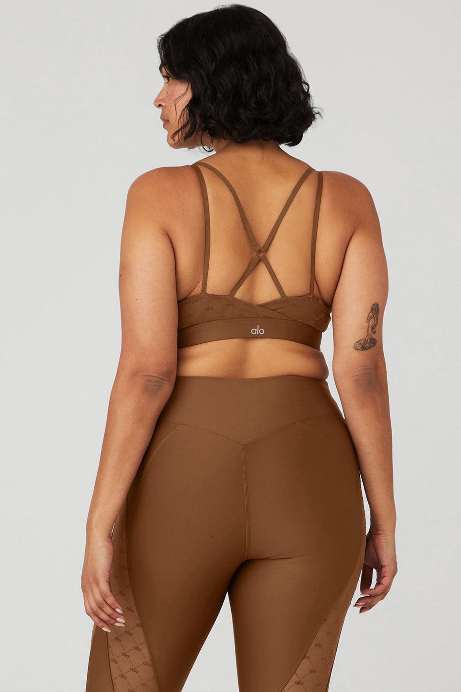 Airlift Mesh Celeste Bra - Cinnamon Brown Product Image