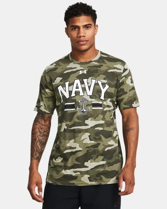 Mens UA Performance Cotton Camo Collegiate Short Sleeve Product Image