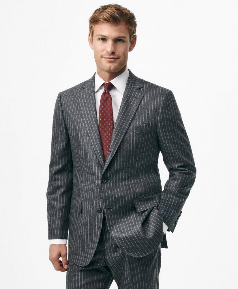 Classic Fit Wool Cashmere Flannel Pinstripe 1818 Suit Product Image