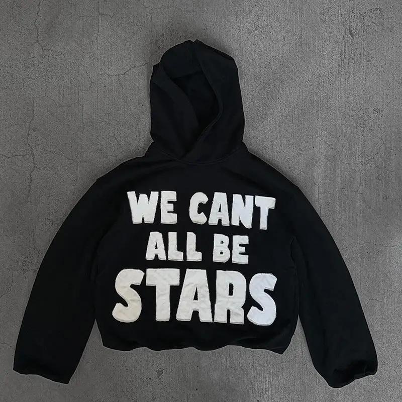 We Can't All Be Stars Print Graphics Pocketless Hoodie Product Image