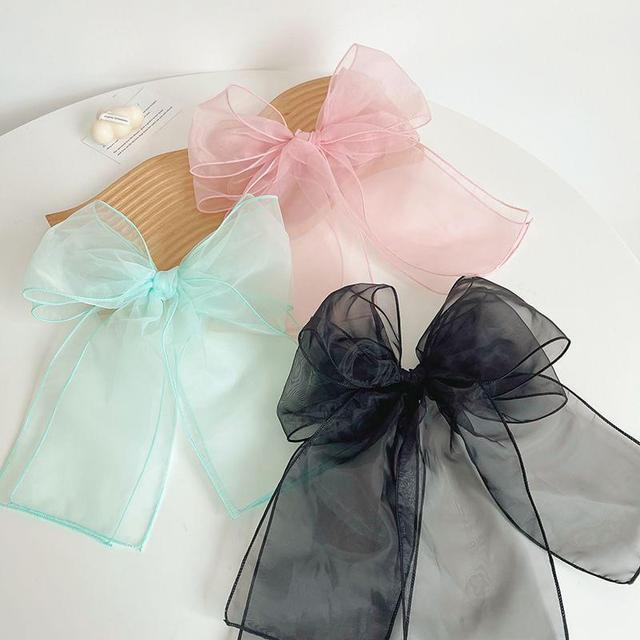 Bow Organza Hair Clip Product Image