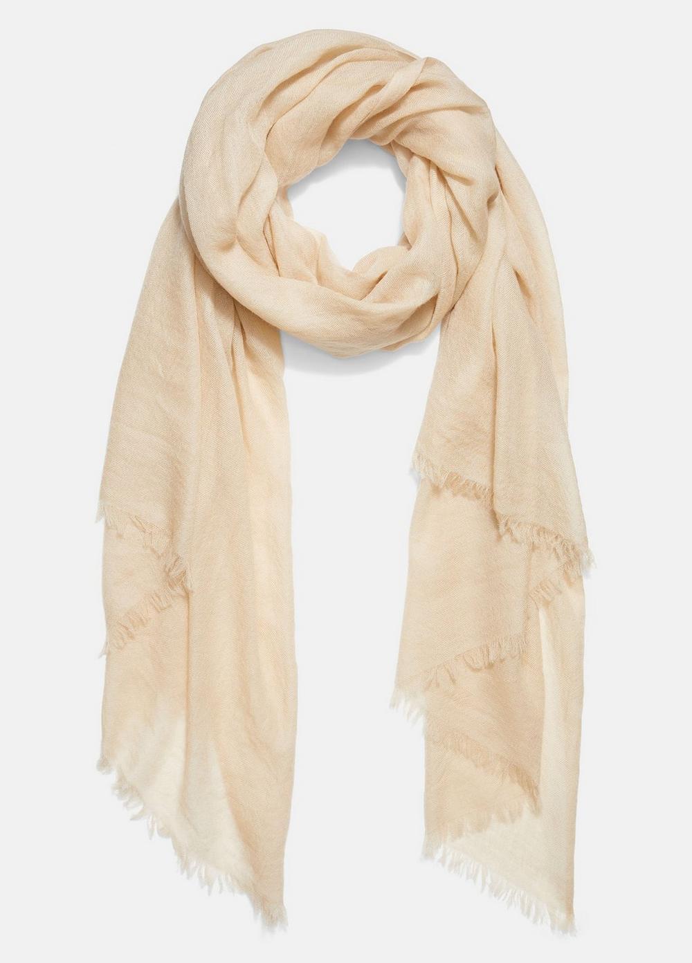 Womens Lightweight Cashmere Scarf, Oat Sand Vince product image