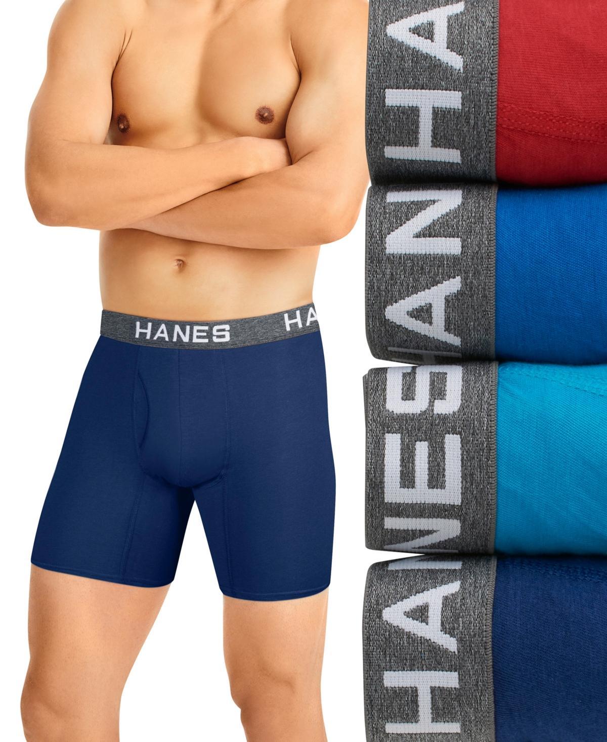 Mens Hanes Ultimate ComfortFlex Fit 4-pack Boxer Briefs Product Image