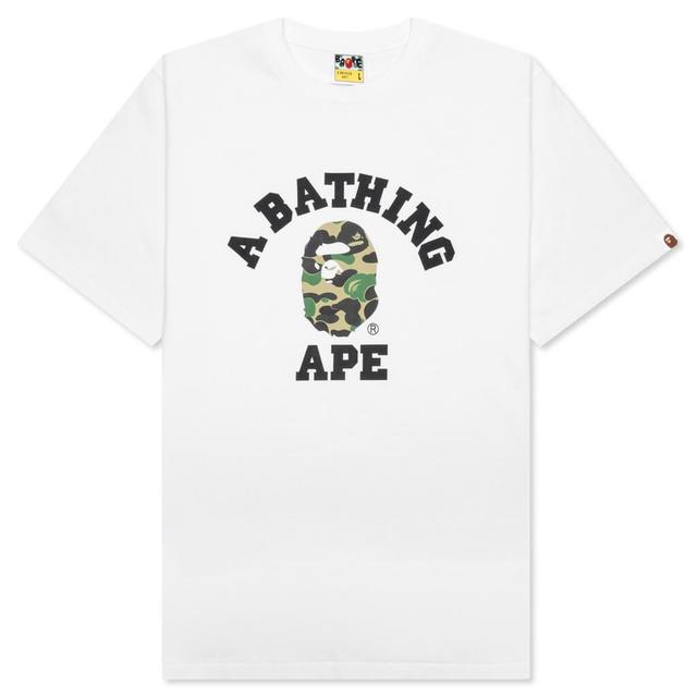 ABC Camo College Tee - White/Green Male Product Image