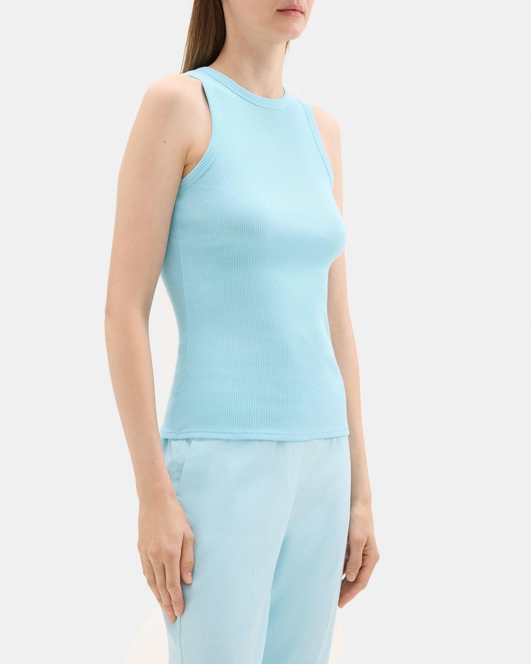 Fitted Tank in Ribbed Modal Cotton Product Image