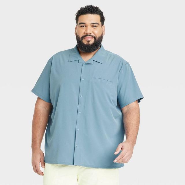 Mens Big Everyday Woven Shirt - All In Motion Airway Blue 3XL Product Image