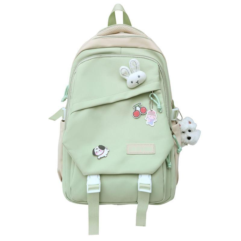 Two Tone Buckled Backpack Product Image