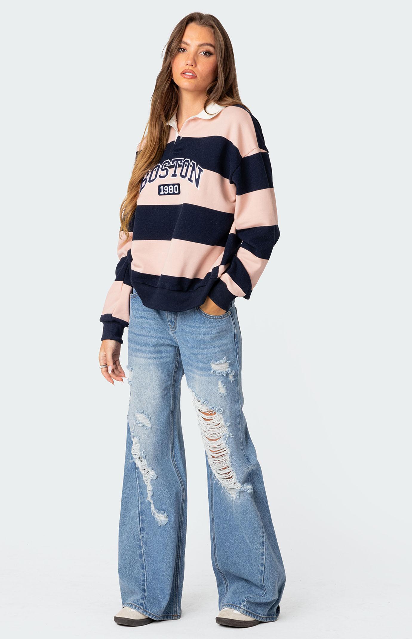 Edikted Womens Boston Oversized Shirt - Product Image