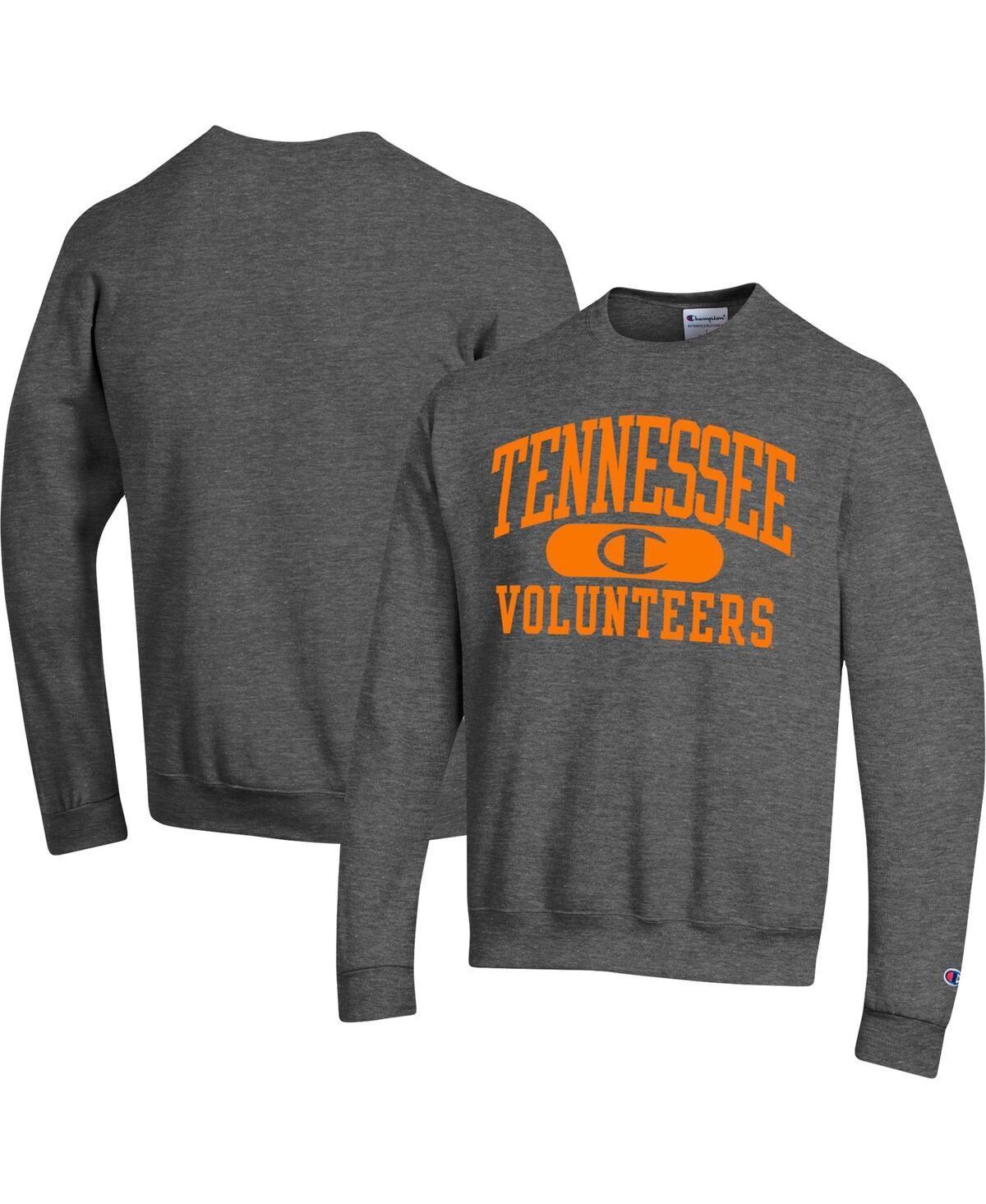 Mens Champion Heather Charcoal Tennessee Volunteers Arch Pill Sweatshirt Product Image