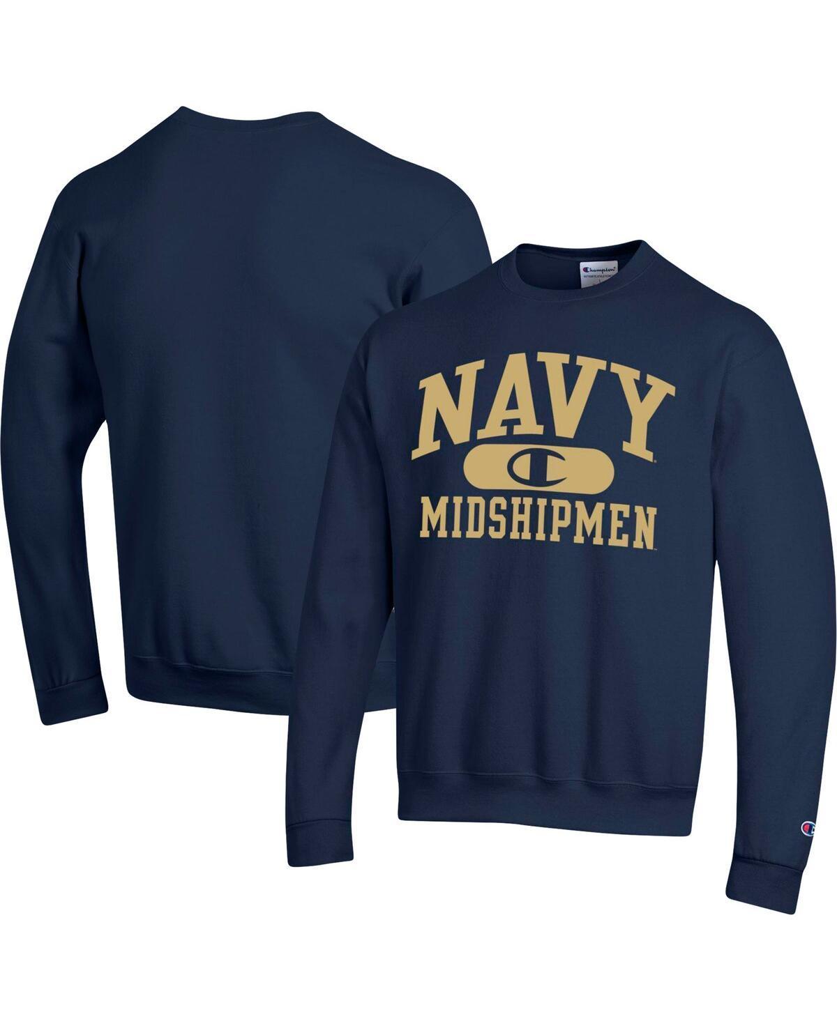 Mens Champion Navy Navy Midshipmen Arch Pill Sweatshirt Product Image