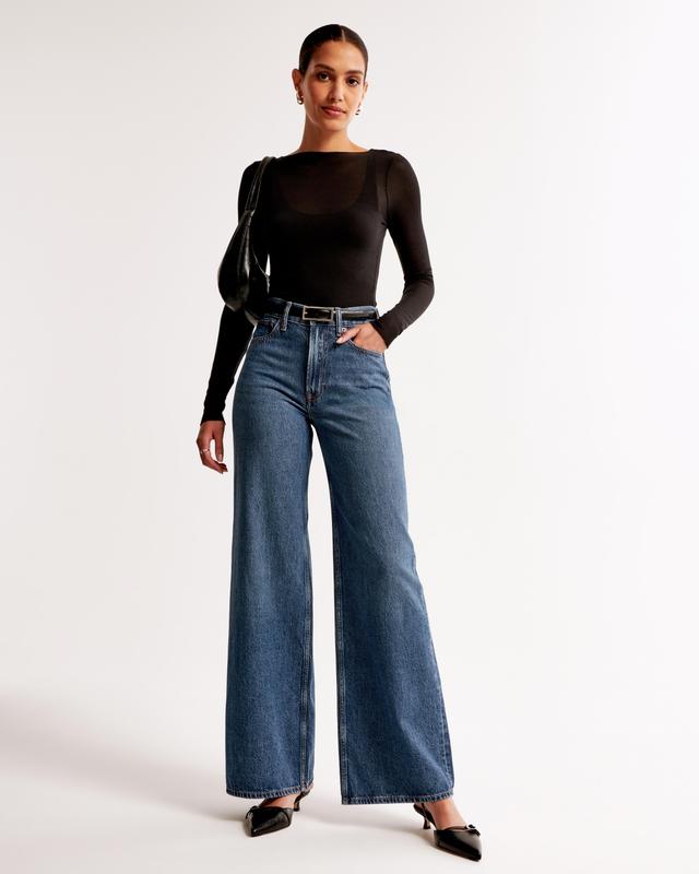 High Rise Wide Leg Jean Product Image