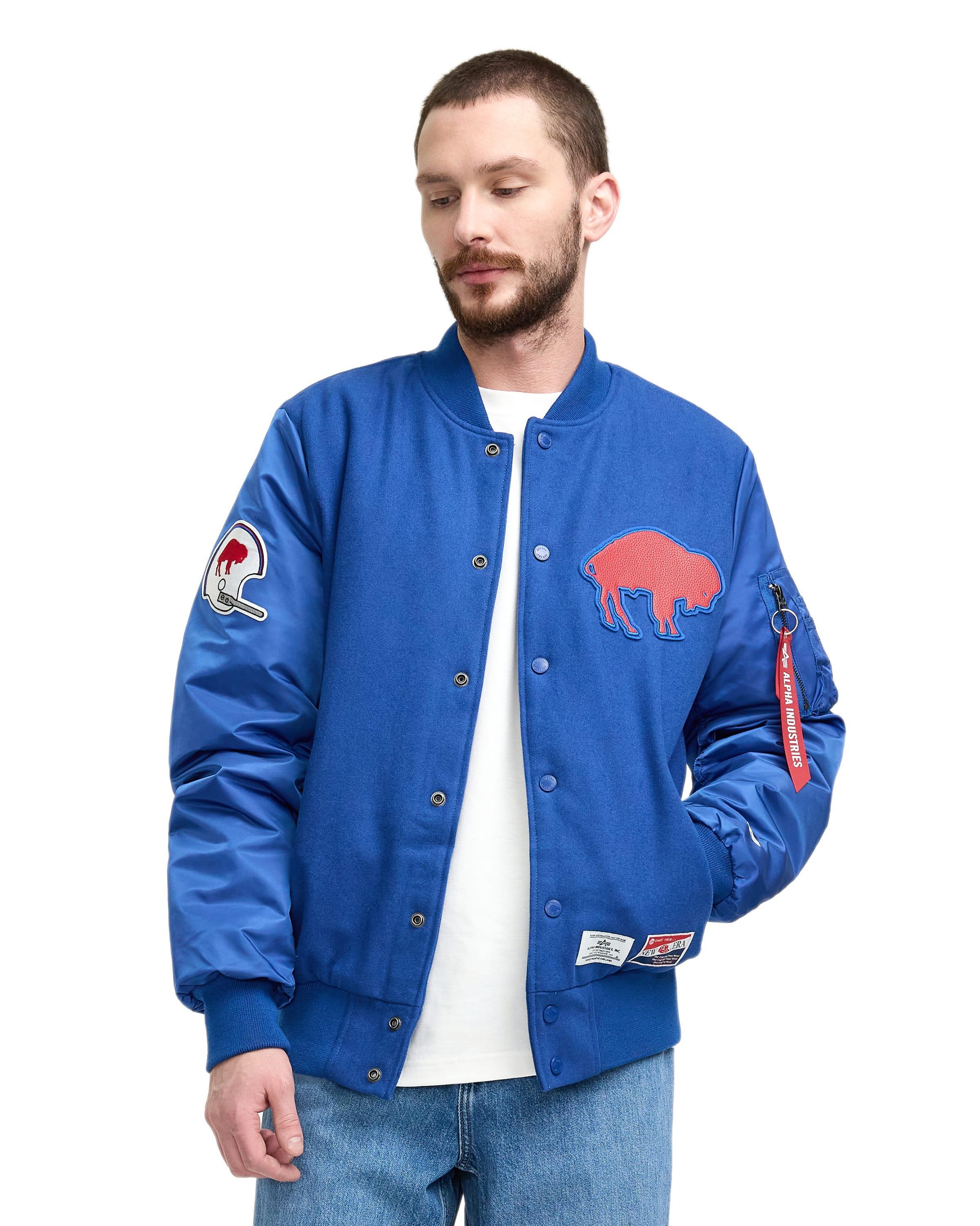 Alpha Industries x Las Vegas Raiders MA-1 Wool Varsity Jacket Male Product Image