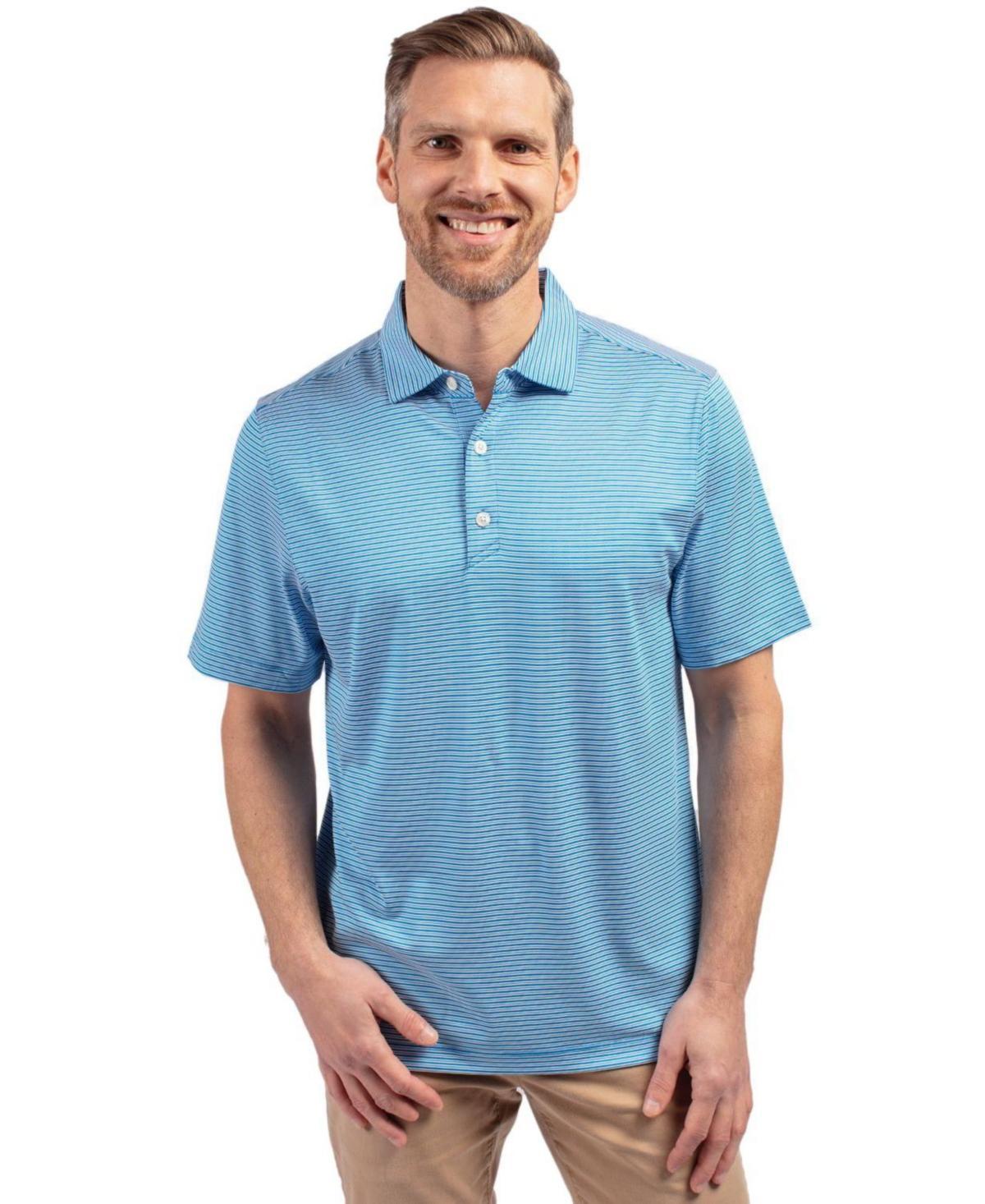 CutterBuck Mens Cutter & Buck Forge Eco Double Stripe Stretch Recycled Polo Shirt - Fresh mint Product Image