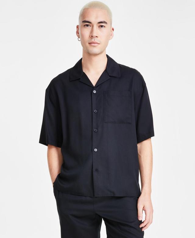 I.n.c. International Concepts Mens Erik Regular-Fit Button-Down Camp Shirt, Created for Macys Product Image