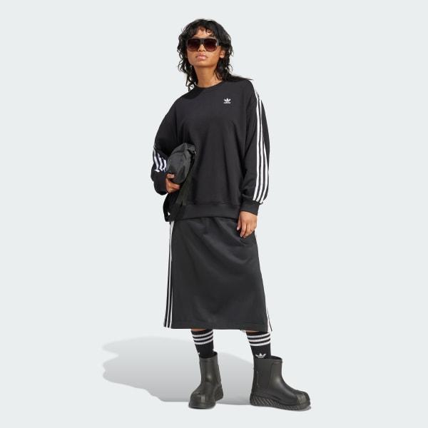 3-Stripes Oversized Crew Sweatshirt Product Image