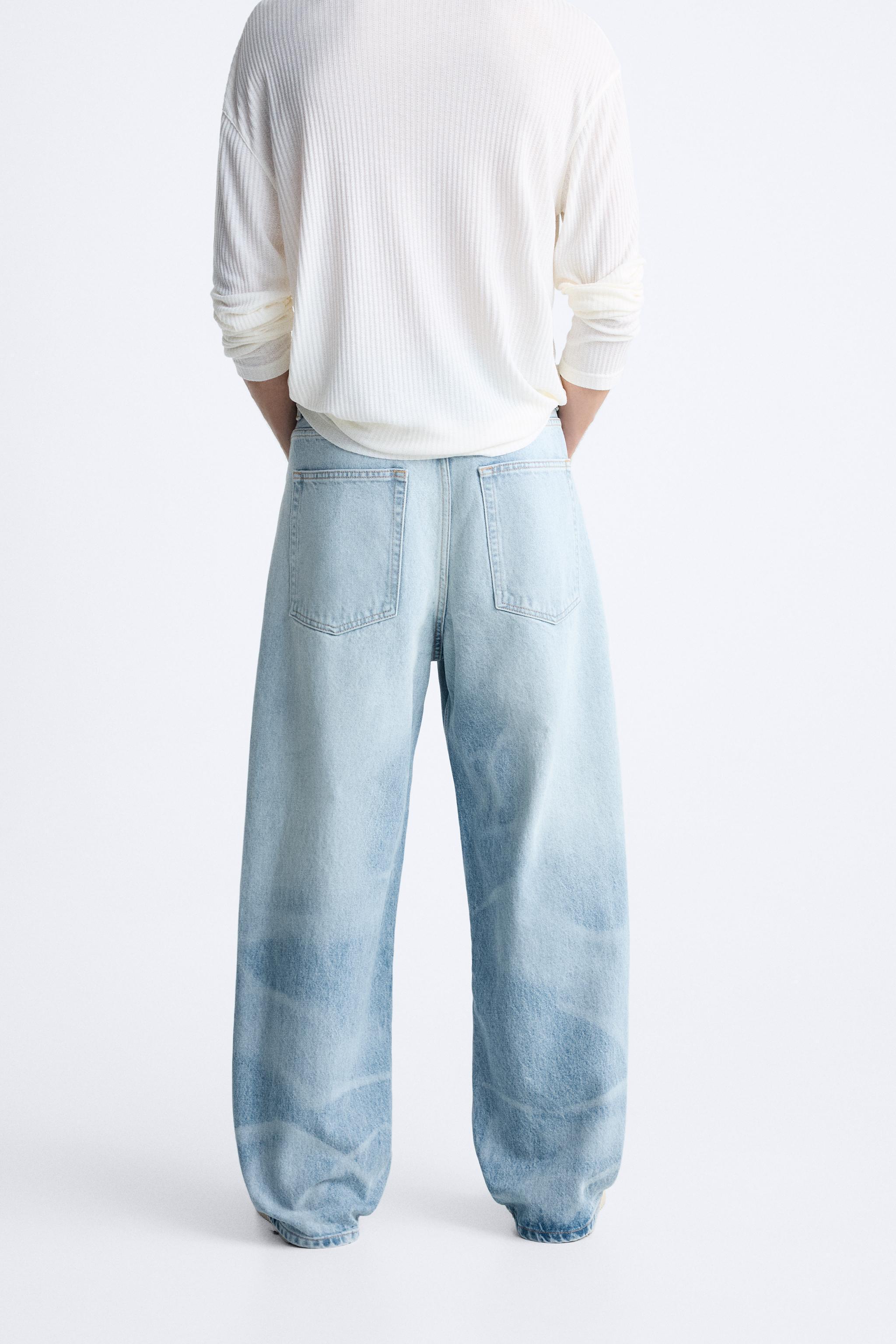 LASER WASHED BAGGY JEANS Product Image