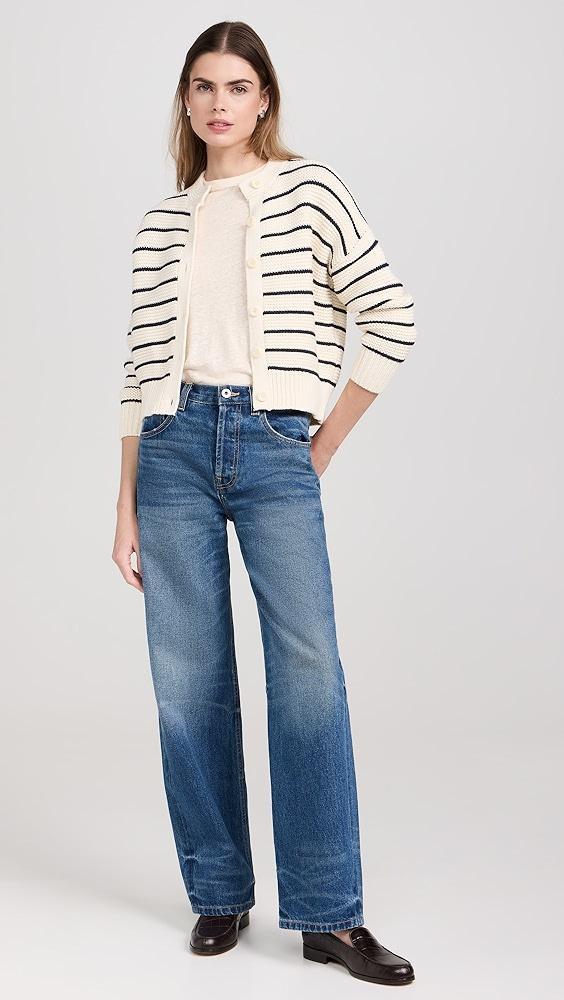 Alex Mill Nico Chunky Cardigan in Stripe | Shopbop Product Image