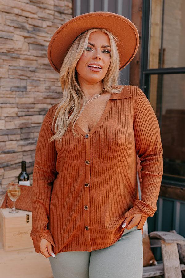 Brown Sugar Smiles Ribbed Top Curves Product Image