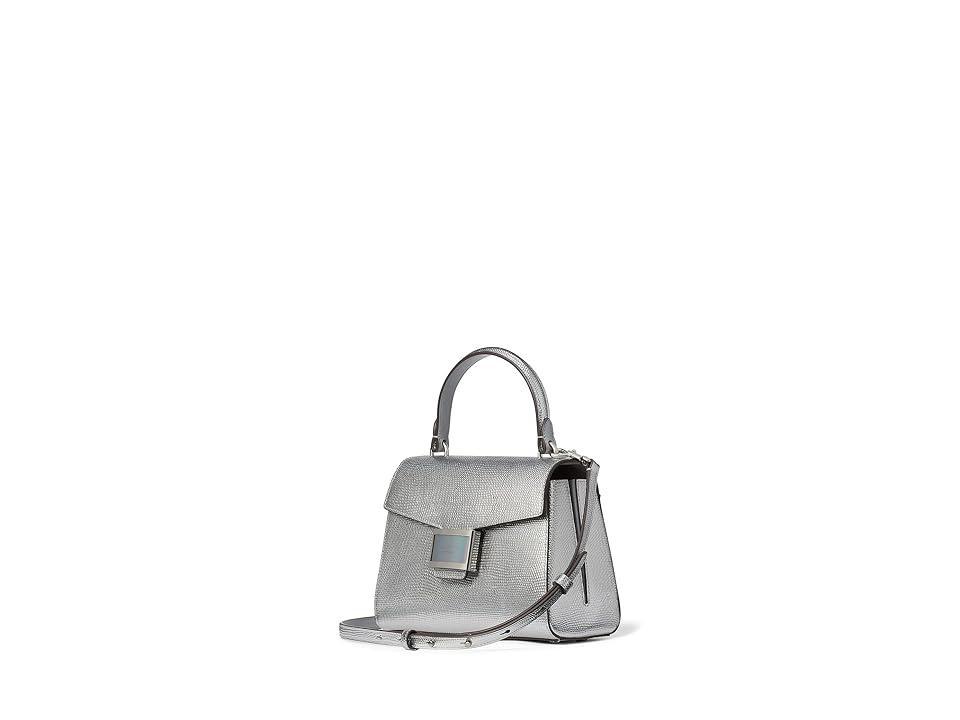 Kate Spade New York Katy Lizard Embossed Leather Small Top-Handle Handbags Product Image