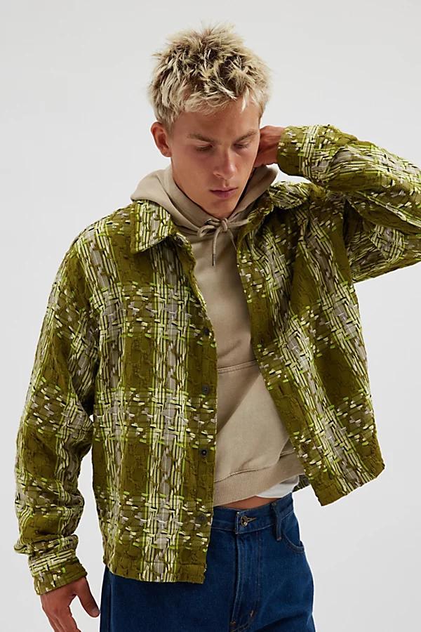 Urban Outfitters UO Textured Shirt Jacket Top Mens at Urban Outfitters product image