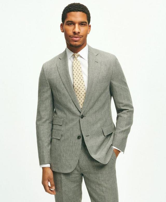 Classic Fit 1818 Houndstooth Suit In Linen-Wool Blend Product Image