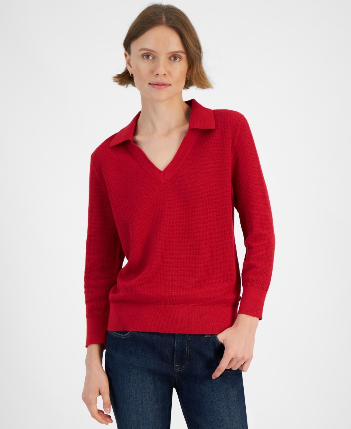 Tommy Hilfiger Womens Johnny-Collar Sweater product image