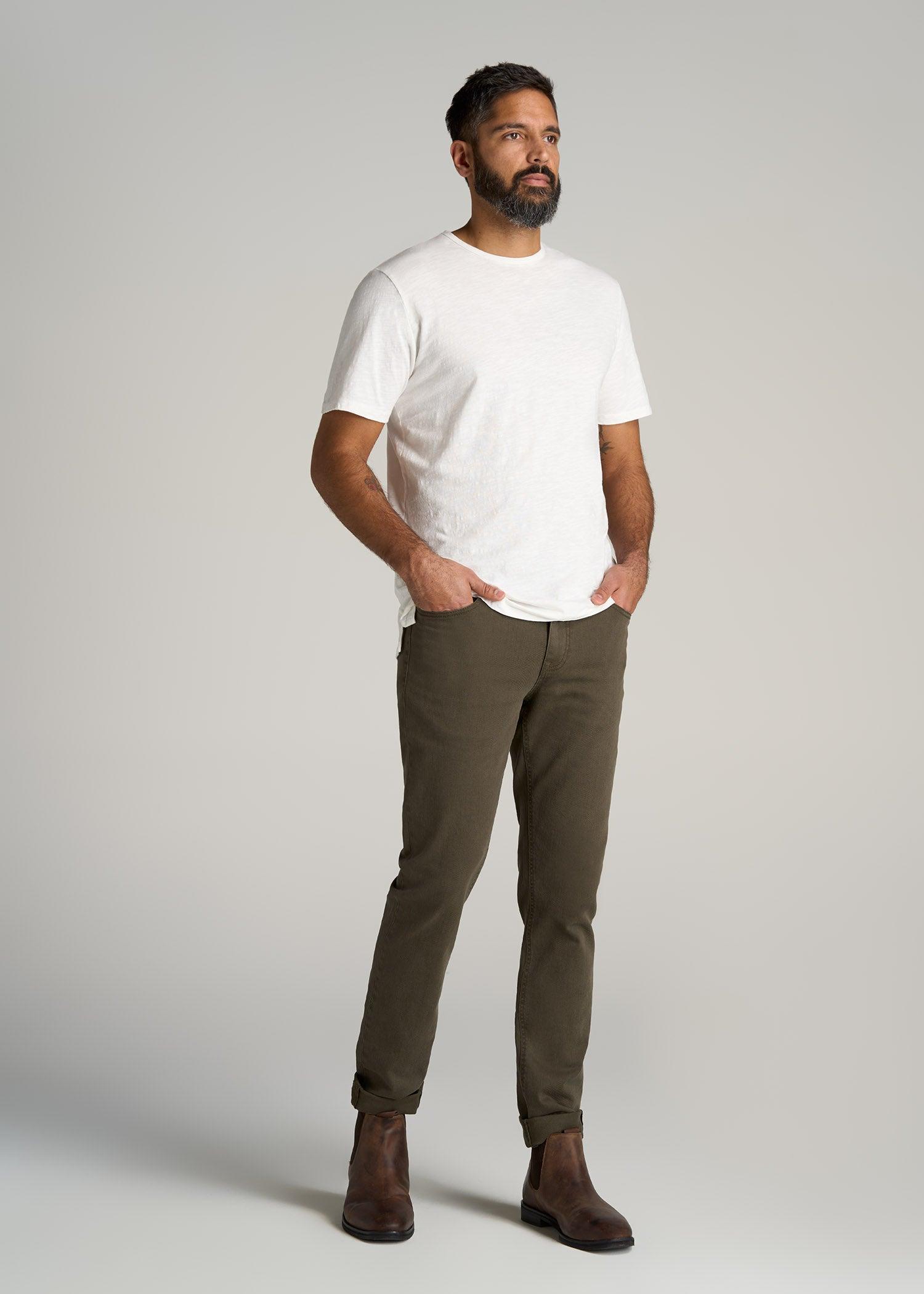 REGULAR-FIT Slub Tee in Ecru White - Tall Men's Shirts Male Product Image