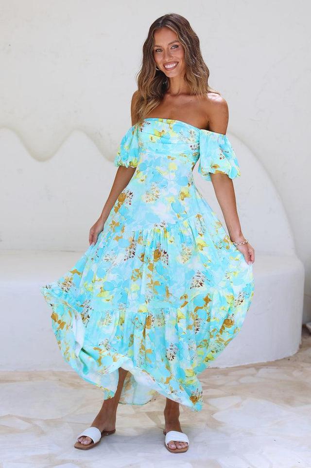 Dive Deeper Maxi Dress Green Product Image