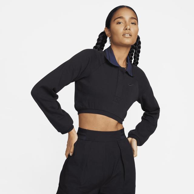 Women's Nike Sportswear Collection Cropped Long-Sleeve Polo Product Image