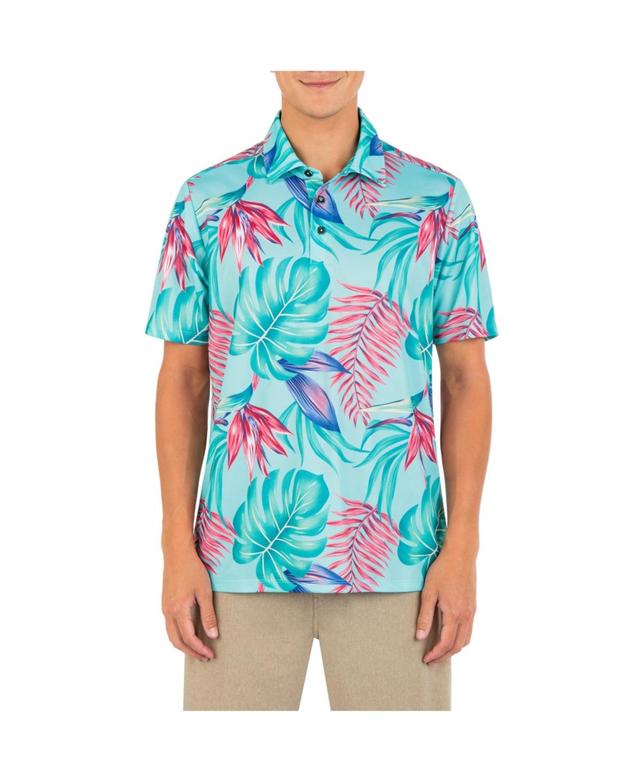 Hurley Mens H2O-dri Ace Fiesta Mesh Short Sleeve Polo Shirt Product Image