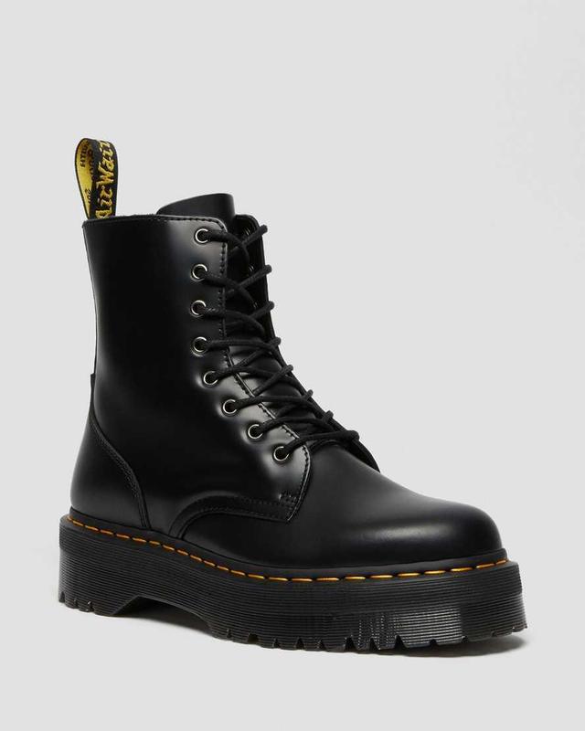 Dr. Martens Jadon 8-Eye Platform Boot Polished Smooth) Lace-up Boots Product Image