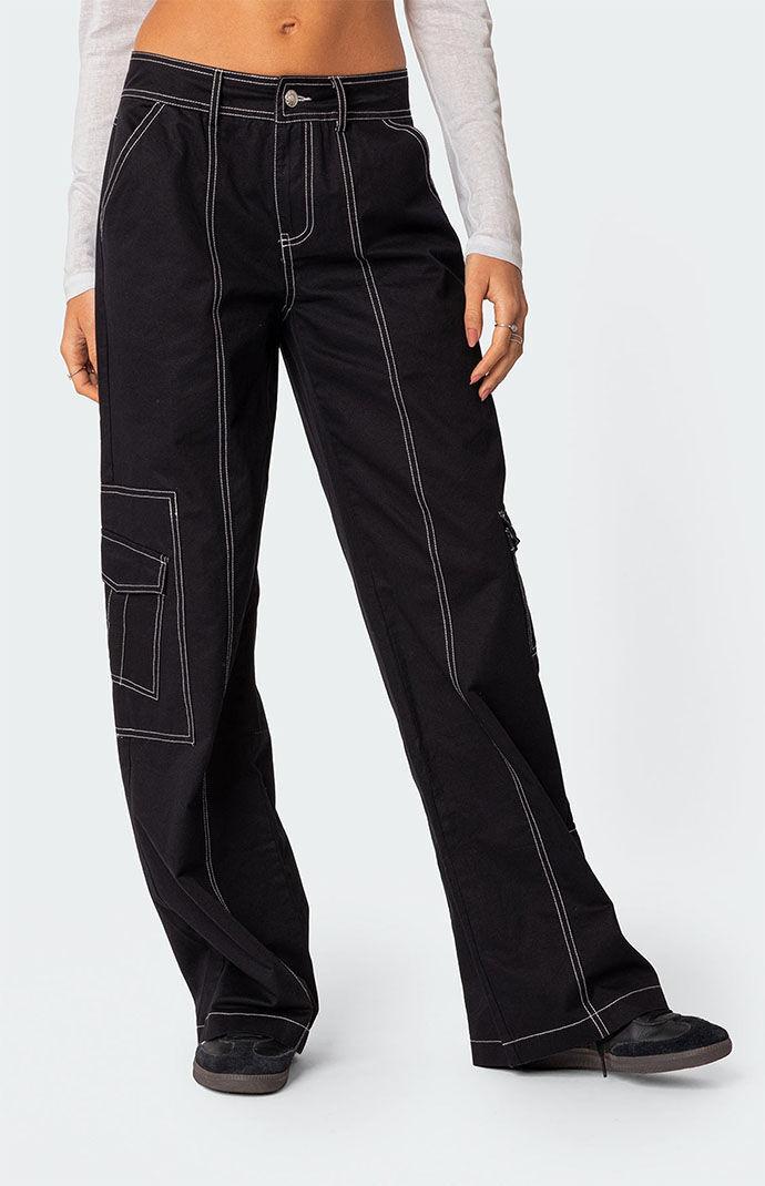 Edikted Womens Helen Low Rise Cargo Pants Product Image