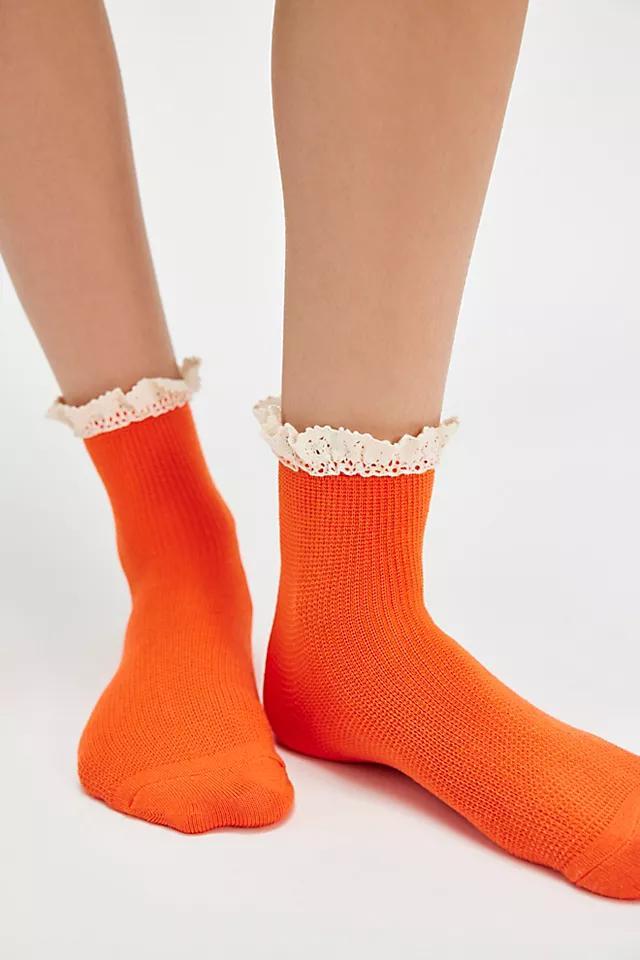 Beloved Waffle Knit Ankle Socks Product Image