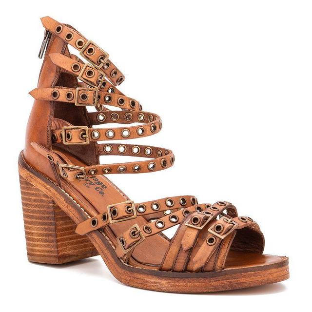 Vintage Foundry Co. Jamina Womens Leather Heeled Sandals Product Image