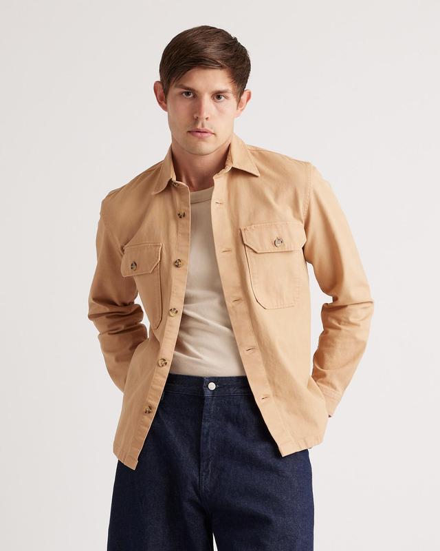 Double-brushed Stretch Overshirt Jacket Product Image