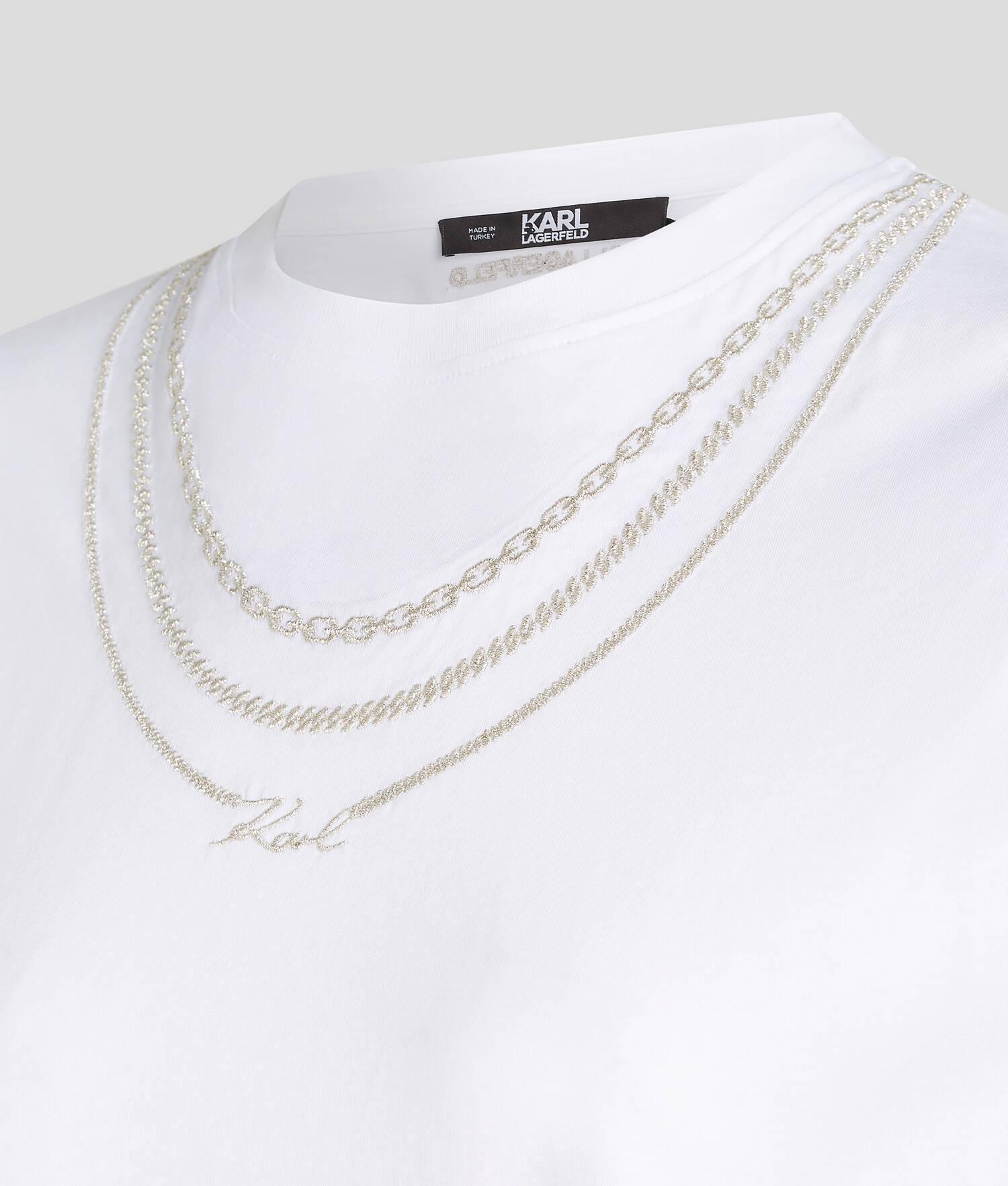 KARL SIGNATURE NECKLACE T-SHIRT Product Image