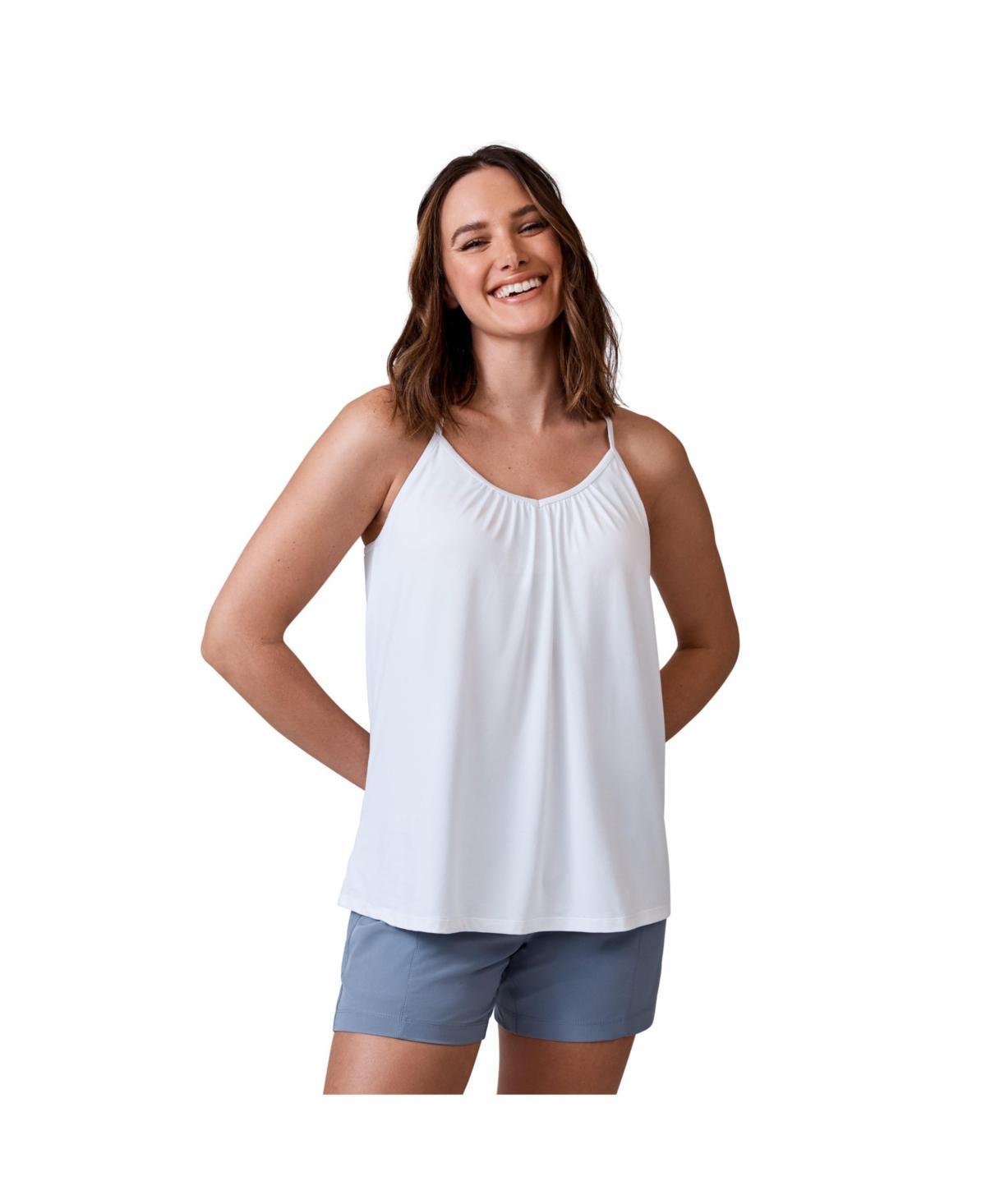 Free Country Womens Microtech Chill B Cool V-Neck Built-In Bra Cami Top Product Image