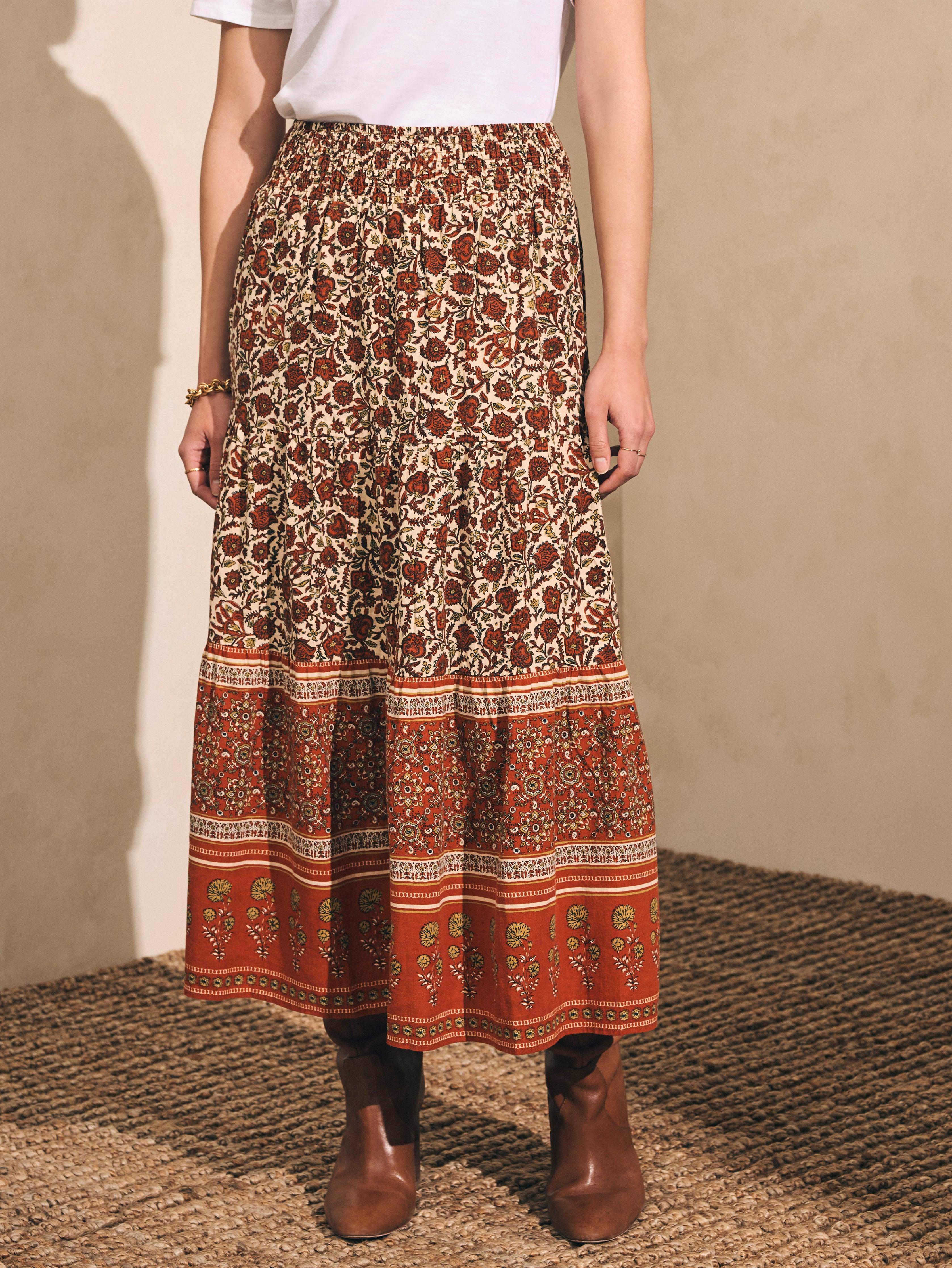 Harlow Skirt - Umber Folly Floral Female Product Image