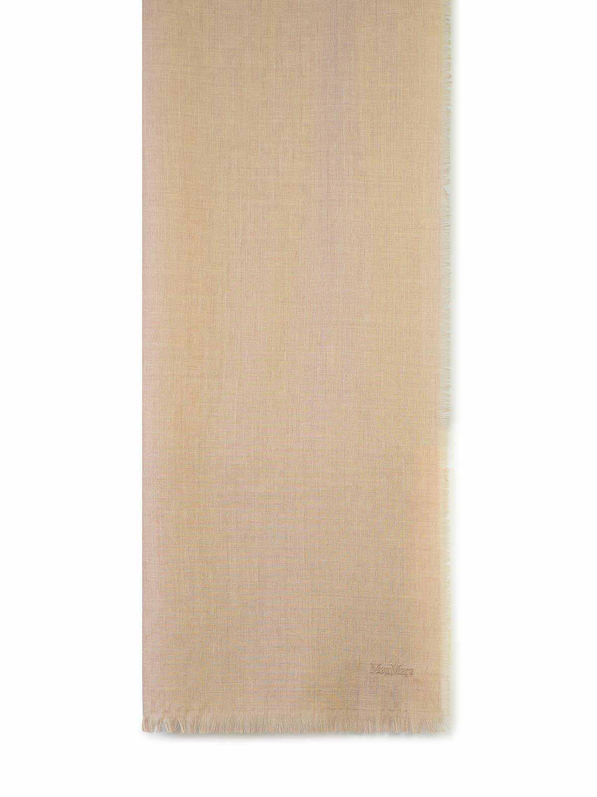 MAX MARA Magico Beige Wool Scarf Product Image